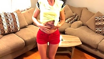 Sizzling Blonde Bombshell'S Seductive Striptease On Porn Hub