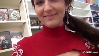 Temporary Employee Gets Fucked And Impregnated In A Video Rental Store In Explicit Scene