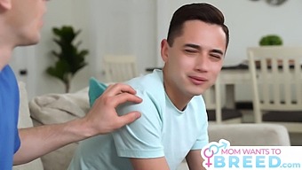 Milf Barbie Feels Indulges In A 3some With A Young Stud And His Sperm
