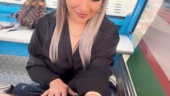 Public Blowjob And Ride With Stepbrother'S Friend While On A Cable Car In California