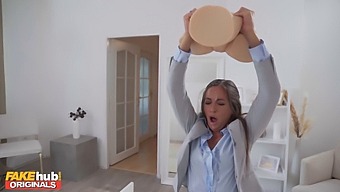 Fake Pussy And Cum Dump Facial With Lara Lee'S British Girlfriend