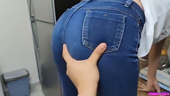 I Sneak Up On Her While She'S Cleaning To Give Her A Spanking