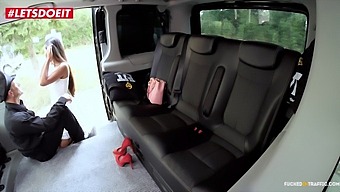 Asian Teen'S Intimate Taxi Ride: Pussy Stretching And Cumshot