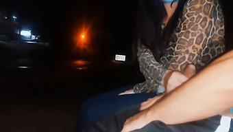 Risky Public Display: Man Almost Exposes Himself To A Woman Waiting For The Bus