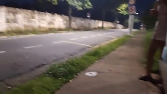 Exciting Handjob Encounter With A Stunning Stranger By The Bus Stop