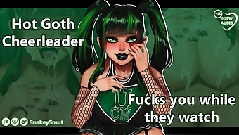 Goth Cheerleader'S Pov Blowjob And Rough Sex With Squad
