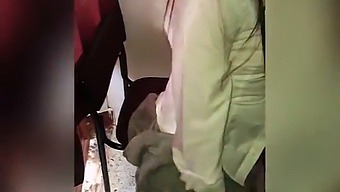 A Mature College Instructor Engages In Sexual Activity With A Latina Student In A Classroom Setting, Showcasing An Age Gap Dynamic.