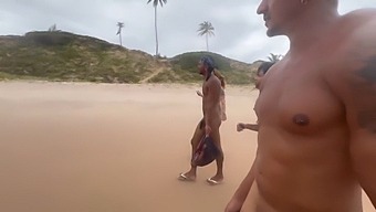 My Girlfriend And I Hit The Beach In The Buff, Exploring A New Fetish Together